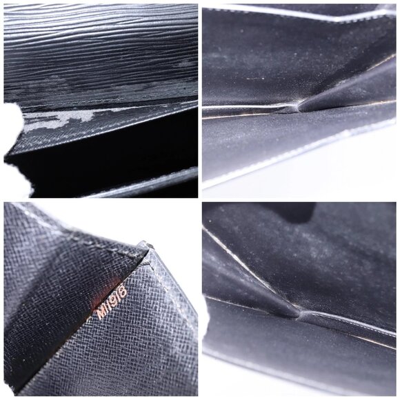 LOUIS VUITTON Epi Serviette Conseiller Business Bag Black M54422 LV Auth BA5667 - Picture 15 of 16